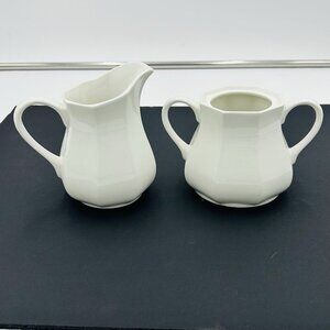 Royal Staffordshire Liberty J G Meakin England Bone White Creamer Sugar Set